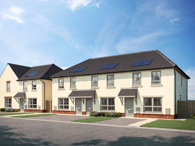 3 bedroom house - artist's impression subject to change. CGI’s are representative of the house type and not necessarily the specified plot as some details including finishes and roof colour may vary.